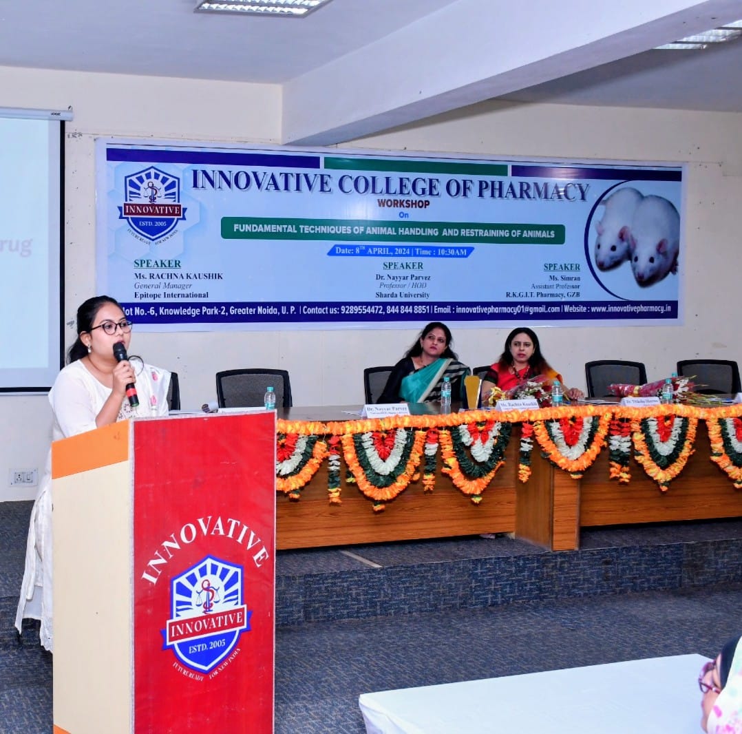 Ms. Simran, invited as speaker in workshop "Fundamental techniques of Animal handling and restraining of animals