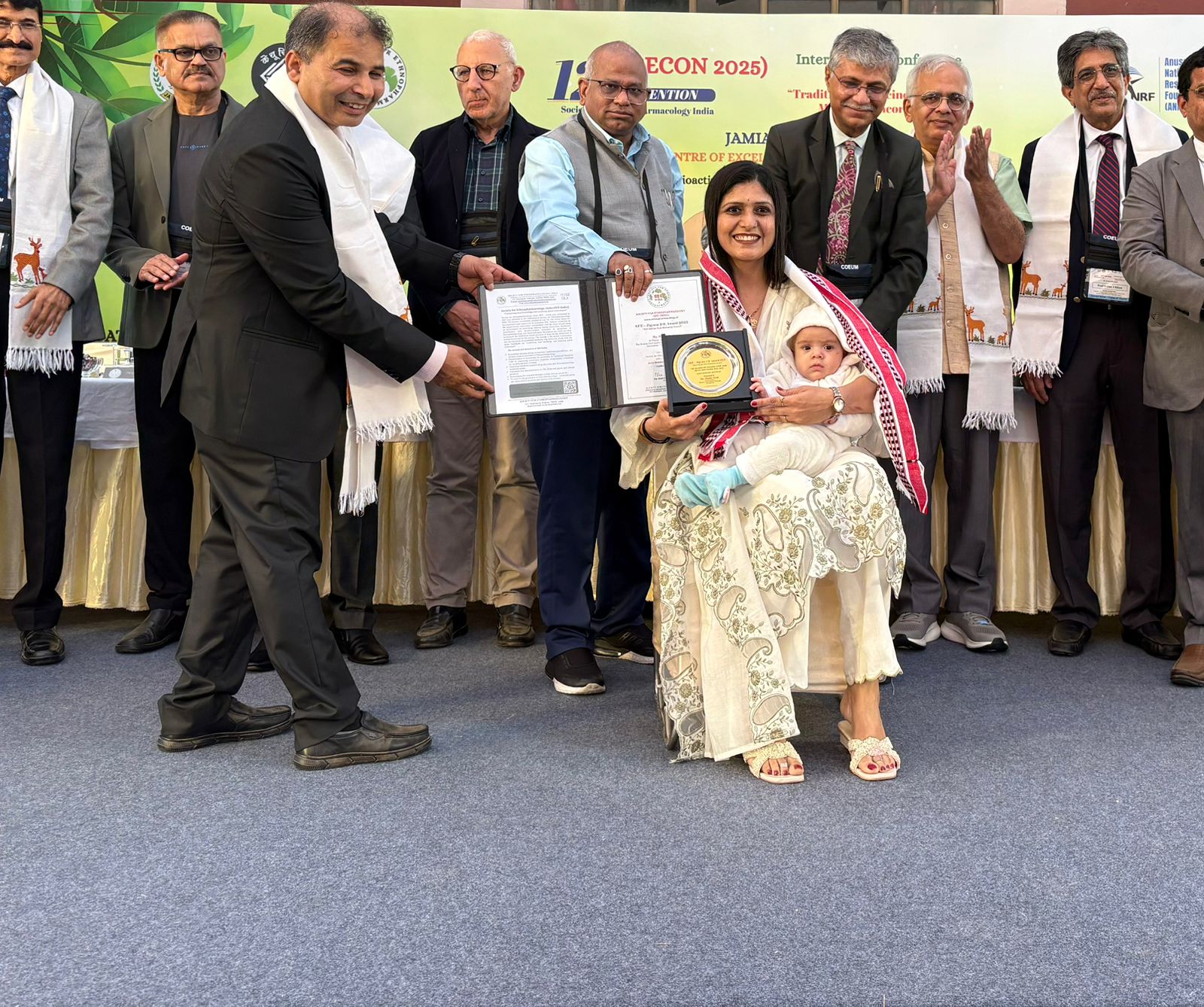 Ms. Megha Tonk Received the SFE–Jigyasa Award from the Society for Ethnopharmacology, India